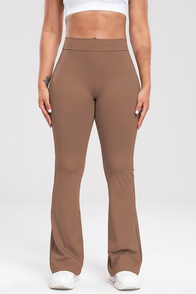 Ruched High Waist Bootcut Active Pants